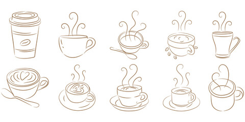 Coffe Line Art
