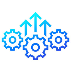 Operational excellence and efficiency icon