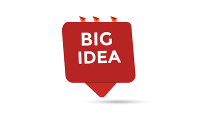 Big idea button web banner templates. Vector Illustration 
