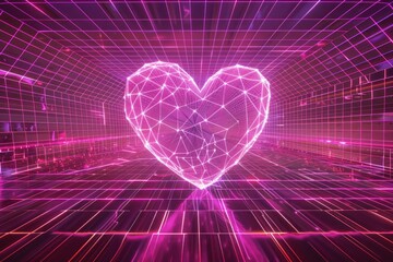 Heart Shaped Object in Dark Room