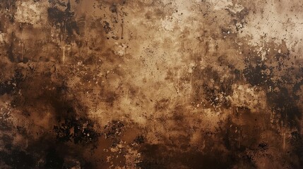Obraz premium Dark brown watercolor background. Dark brown textured