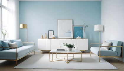 Photo interior modern design room 3d illustration