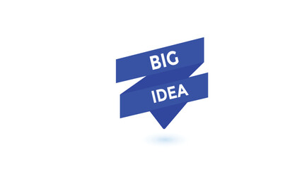 Big idea button web banner templates. Vector Illustration 
