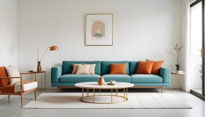 Photo interior modern design room 3d illustration