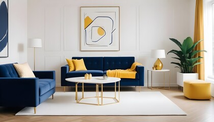 Photo interior modern design room 3d illustration