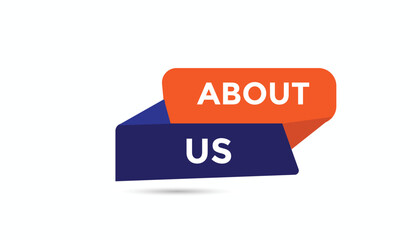 About us button web banner templates. Vector Illustration 