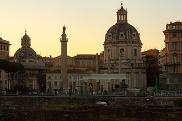 Obraz premium Dusk over the Trajan's market 