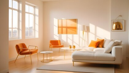 Photo interior modern design room 3d illustration