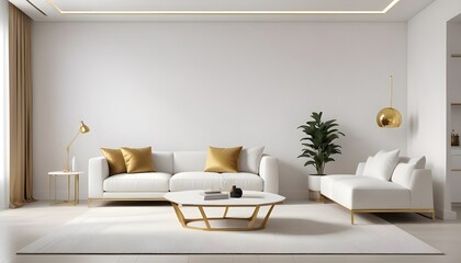 Photo interior modern design room 3d illustration