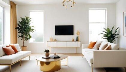 Photo interior modern design room 3d illustration