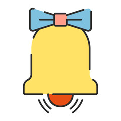 Wedding Bell Icon Illustration