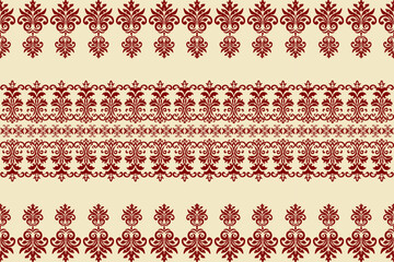 Vintage floral lace pattern seamless wallpaper with ornate design and antique texture,damask pattern,thai pattern, traditional ethnic, floral, fabric pattern for textiles,wallpaper, clothing, sarong, 