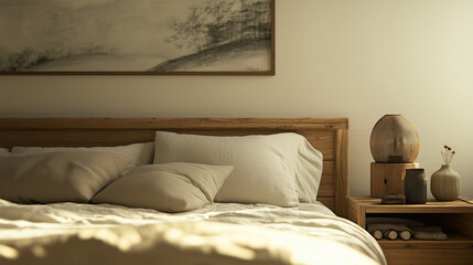 a portrait photo, focusing on living room and traditional spaces in Japandi-style homes, capturing the essence of traditional architecture. Japanese and Scandinavian