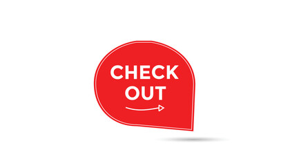 Check out button web banner templates. Vector Illustration 