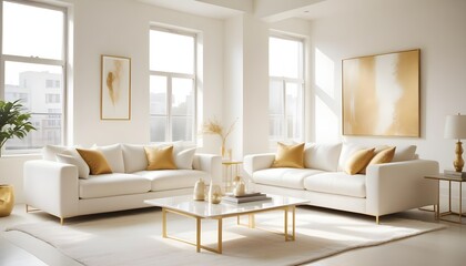 Fototapeta premium Photo interior modern design room 3d illustration