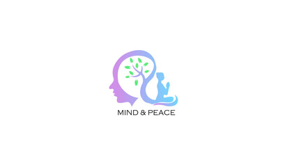 Mind and Body Peace Logo Meditation logo