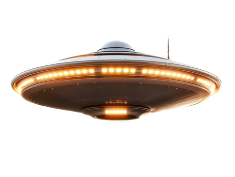 UFO, UAP inform a color saucer, Unidentified Flying Object , Unidentified Aerial Phenomena, Strange objects may come from outer space or contain unexpected technology 