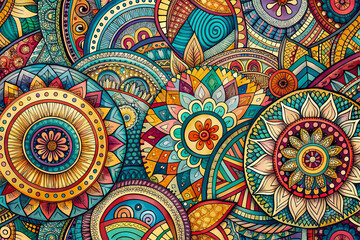 seamless pattern with flowers