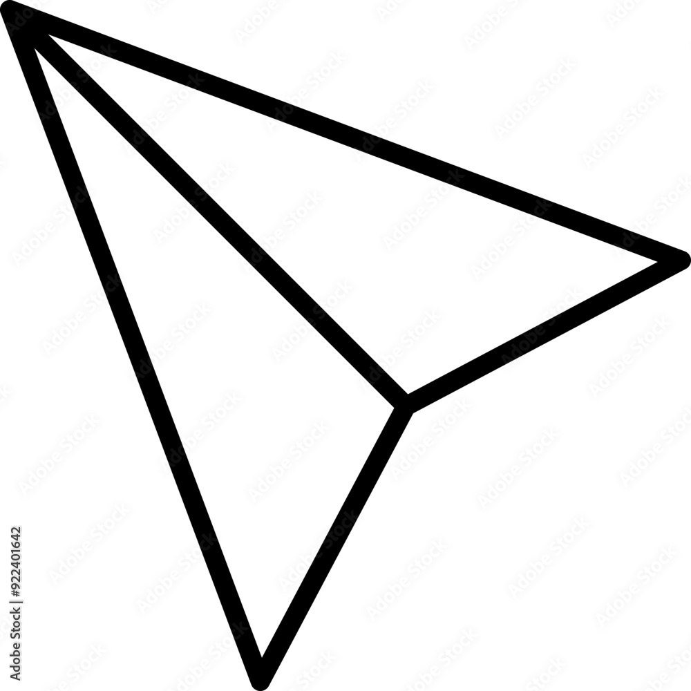 Poster pointer icon. navigation sign. linear icon.