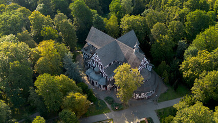 Aerial view of the Church of Peace in Świdnica