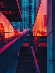 yberpunk-inspired cityscape at night, with neon lights and holographic advertisements glowing brightly