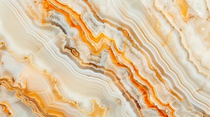 Obraz premium Polished Onyx Elegance, showcasing dramatic veining against a luxurious 3D backdrop, this opulent stone exudes sophistication and timeless beauty.