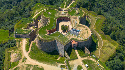 Srebrna G&oacute;ra Fortress, aerial view