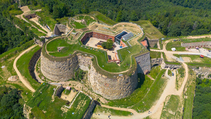 Srebrna Góra Fortress, aerial view
