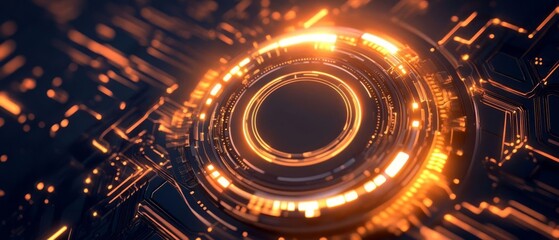 Fototapeta premium Exploring the Future Stunning Quantum Computing Visuals with Advanced Digital Effects in a Modern Tech Landscape