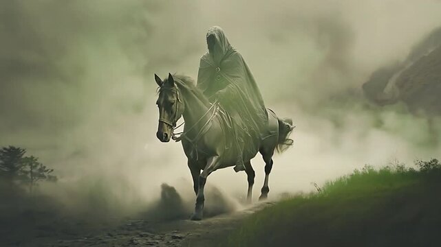 grim reaper astride a horse