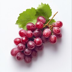 Fototapeta premium Close up of Fresh grape fruit on an isolated white background
