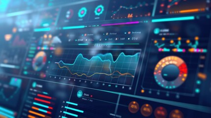 Obraz premium DAO operations dashboard with live metrics, transparent and automated.