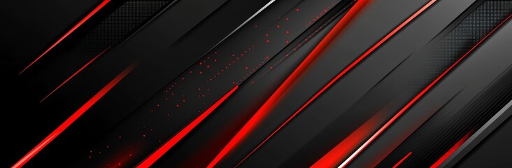 Fototapeta premium A black and red abstract pattern with a gradient is the backdrop for a polished, clean, slim, modern, black and dark background.