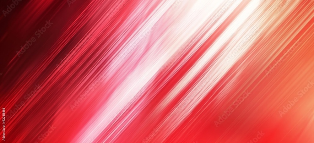 Poster motion blur background with a red line of light, a background design of a speedy move in a space bla