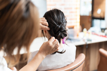 Naklejka premium ヘアアレンジイメージ