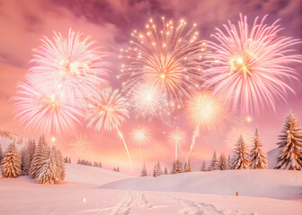 fireworks over the river