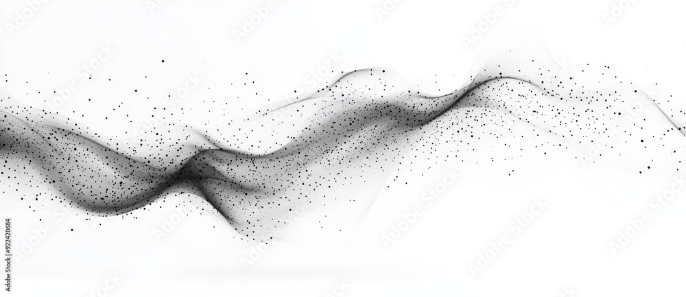 Poster big data visualization and analytics representation in three dimensions. digital background. animati