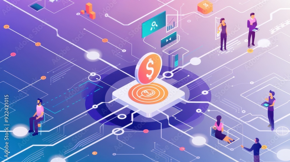 Poster decentralized collaboration tools for project management, secure and effective.