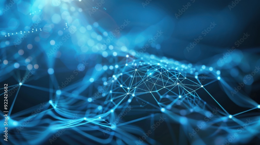 Poster decentralized internet with peer-to-peer protocols, robust and secure.