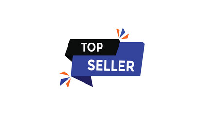 Top seller button web banner templates. Vector Illustration 