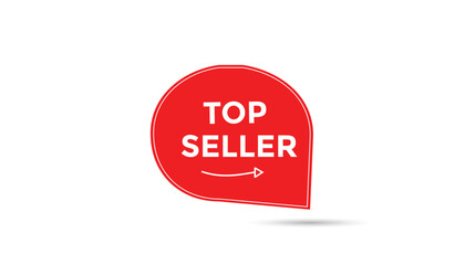 Top seller button web banner templates. Vector Illustration 