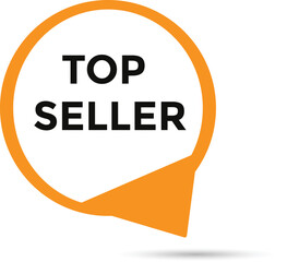 Top seller button web banner templates. Vector Illustration 