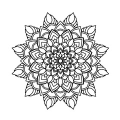 Mandal abstract floral background