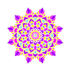Mandala abstract floral design 