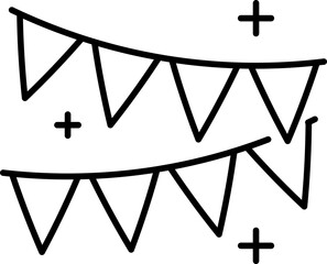 Celebrate icon. Celebrate symbol. Linear style.