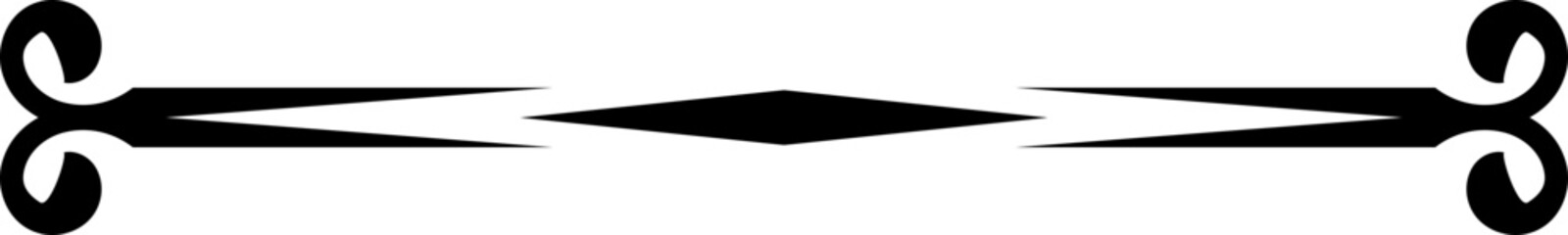 Vintage border. Ornament decoration. Linear style.