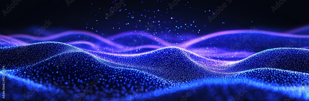 Poster digital background. 3d visualization of big data. rendering in 3d.