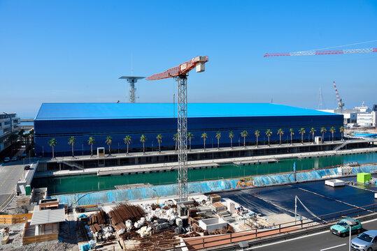 area of ​​the former Fiera Waterfront di Levante is the new sea view a new residential complex that will have new public and private urban and port functions 10 Aug 2024 Genoa Italy