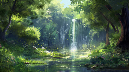 waterfall in the forest