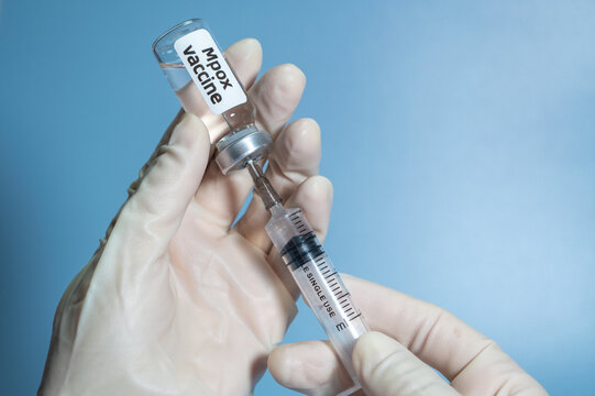 Close-up of Monkeypox(MPOX) Vaccine and syringe